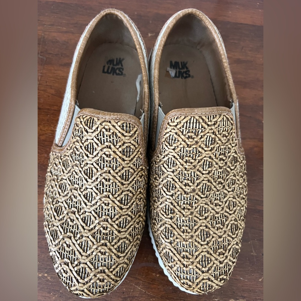 Muk Luks Women's Woven Slip-On Loafers size 8 - Picture 6 of 7